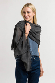 Optic Cold Dye Woven Wrap Scarf