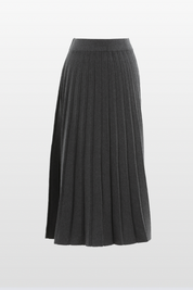 Pleated A-line Skirt