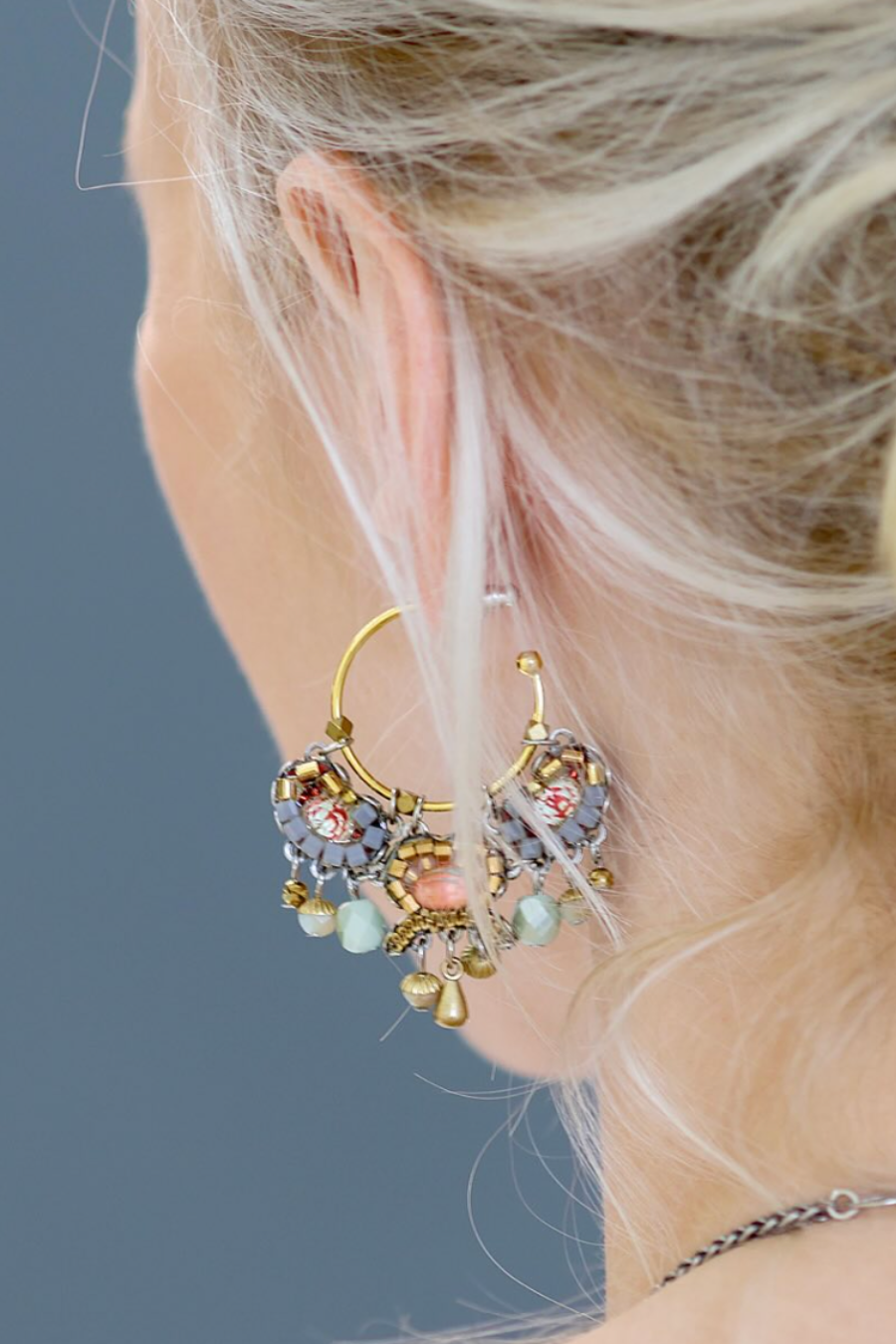 Metallic Medley Hoop Earrings