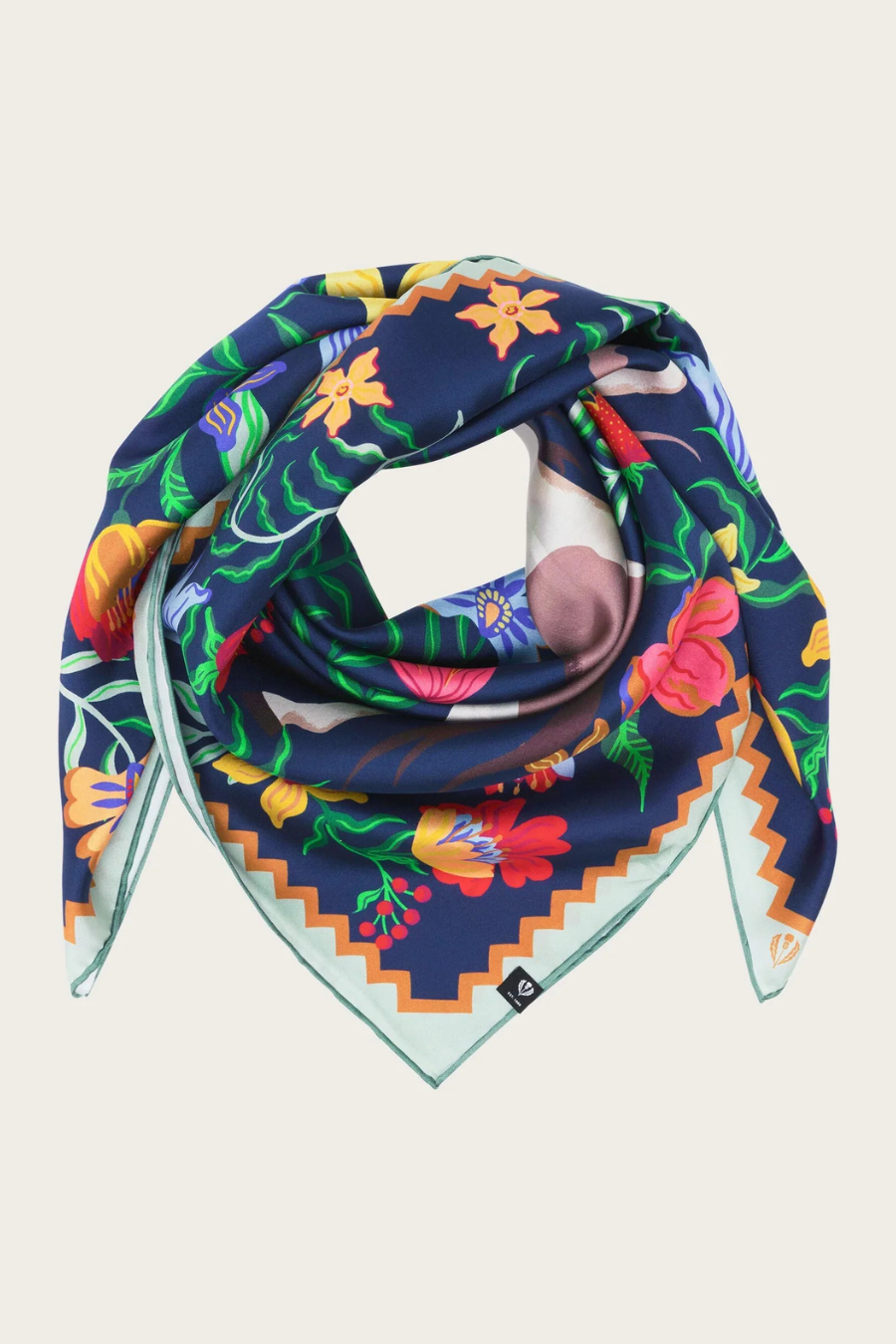 Horse Print Silk Square Scarf-COMING SOON
