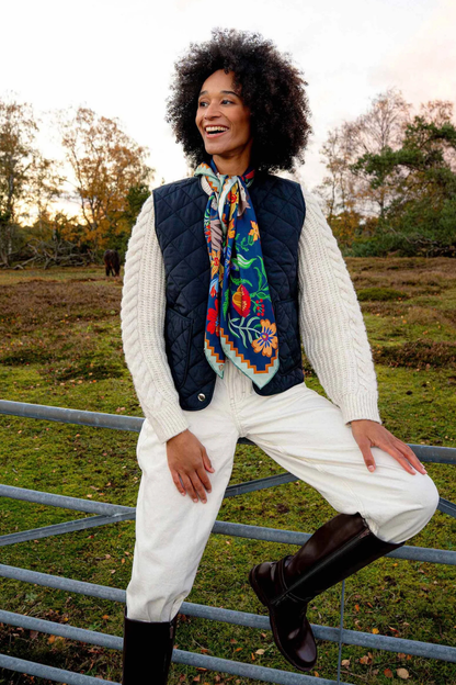Horse Print Silk Square Scarf-COMING SOON