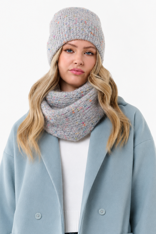 Colourful Mottled Knit Beanie-COMING SOON