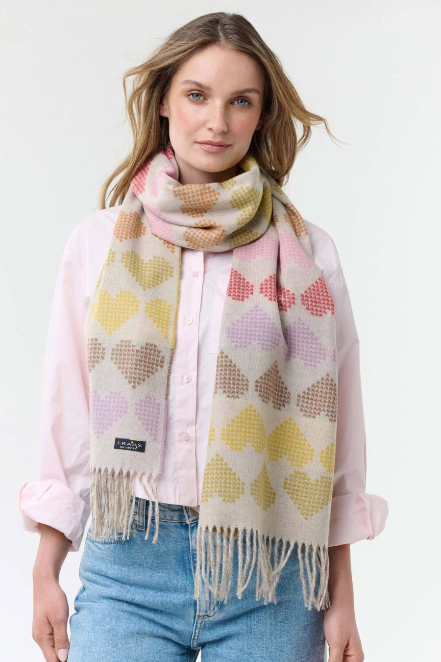 Heart Print Cashmink Scarf-COMING SOON