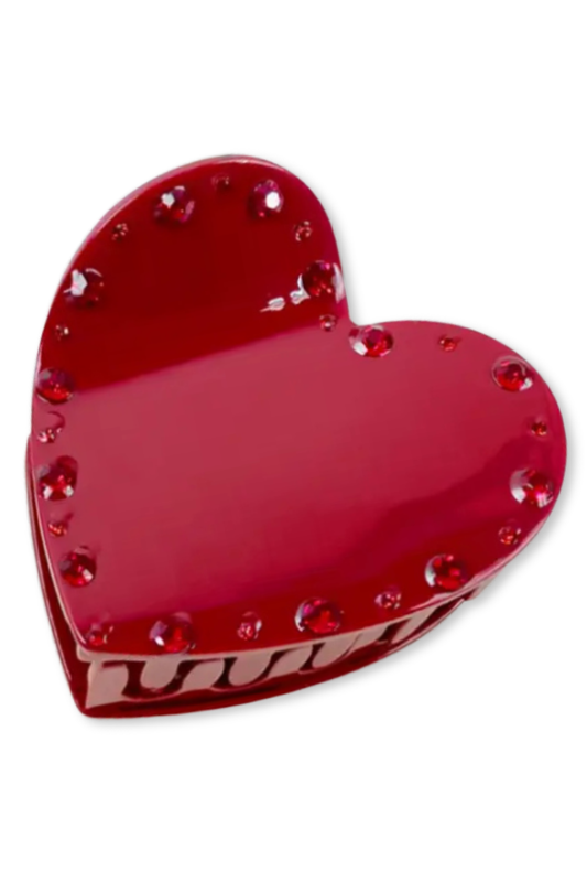 Heart Shape Crystal Border Hair Jaw