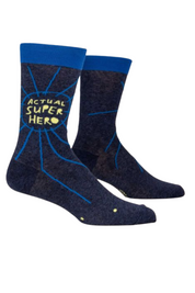 Men's Blue Q Crew Socks