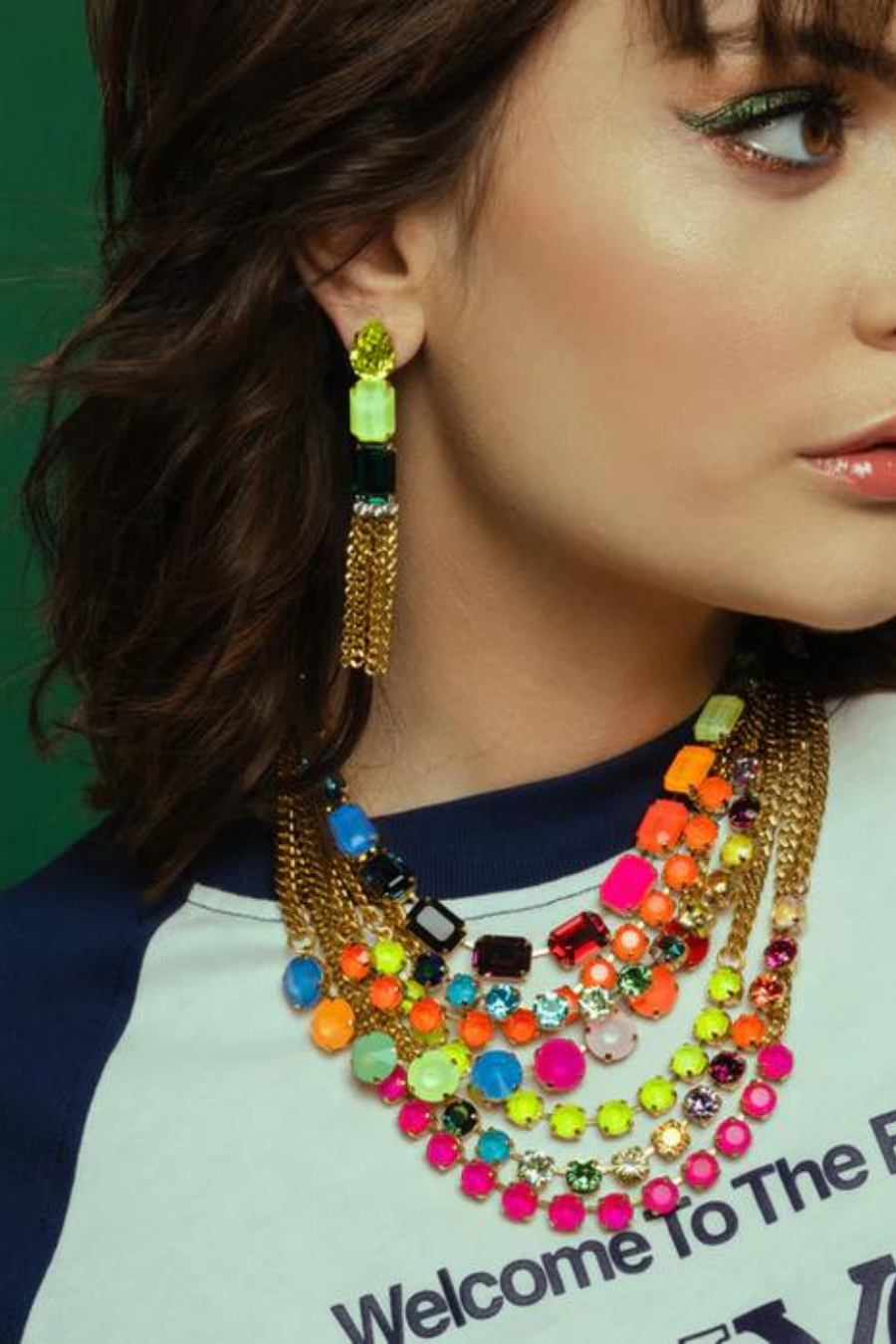 Jabari Necklace in Electric Rainbow