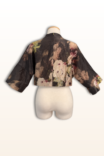 Lotus Cardigan in Fiore Memory Crunch Taffeta