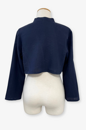 Jordan Bolero Jacket in Navy Linen