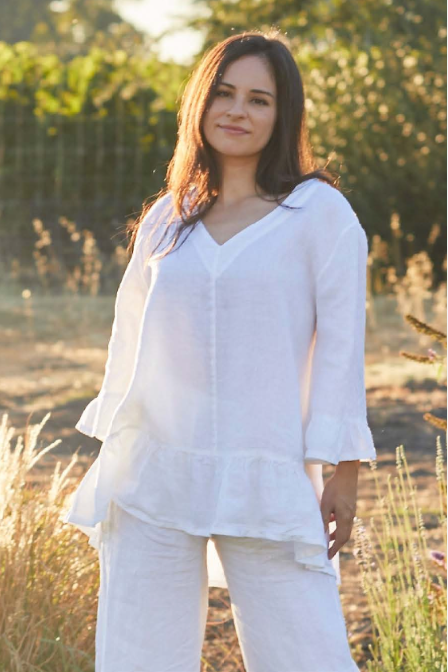 Layla Tunic in Light Linen