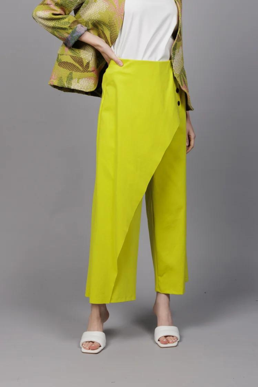 Chartreuse Cross Over Pant