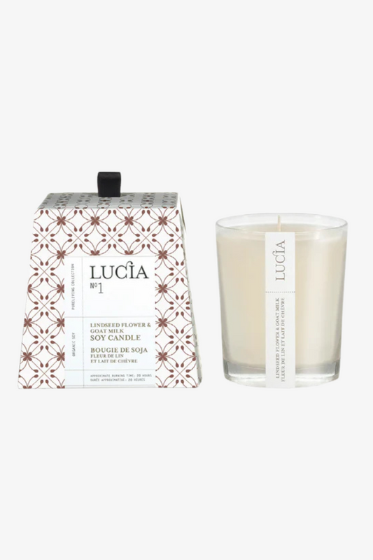 Lucia #1-Linseed & Goat Milk Candles-2 sizes