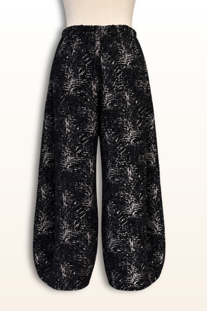 Flat Front Medina Pant in Fontana Velvet Chenille