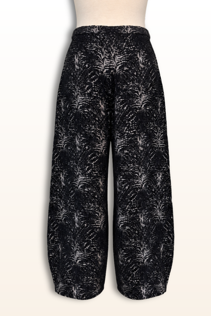 Flat Front Medina Pant in Fontana Velvet Chenille