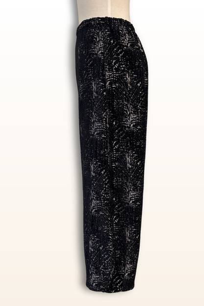 Flat Front Medina Pant in Fontana Velvet Chenille