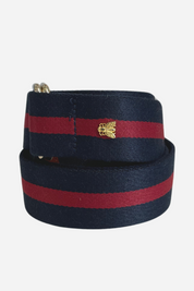 Double "D" Ring Fabric Stripe Belt