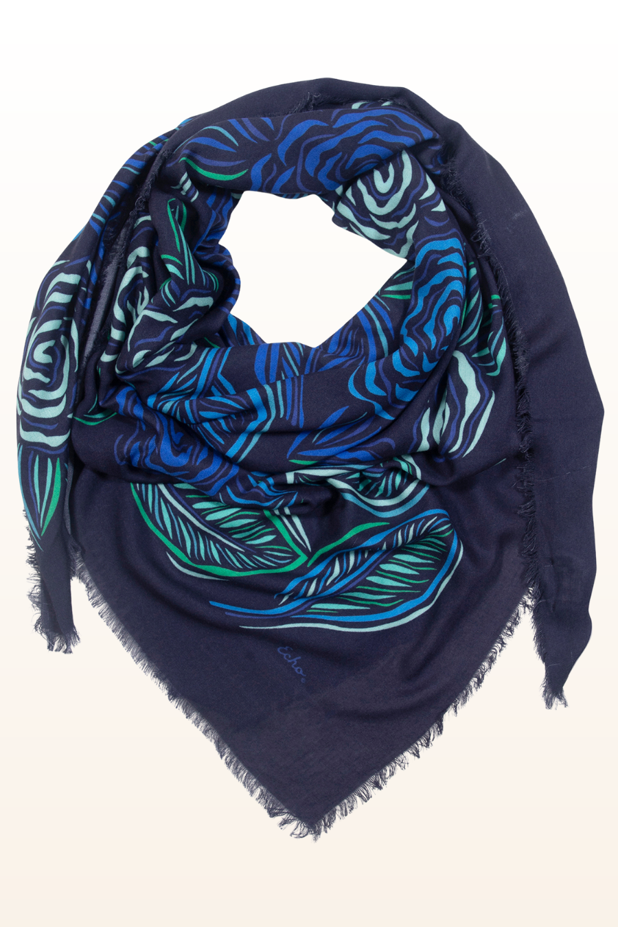 Gestural Rose Square Scarf-COMING SOON