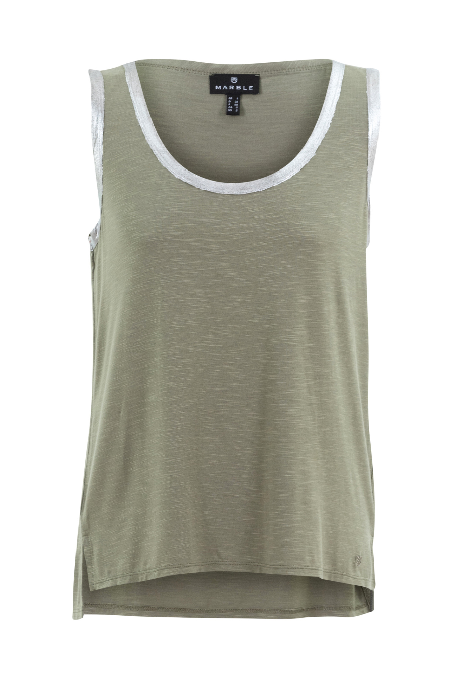 Relaxed Tank with Foil Trim Detail