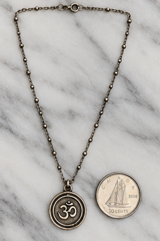 Refurbished Sterling Silver Euro-Back Symbol Necklace