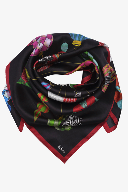 Deck The Halls 35" Silk Square Scarf