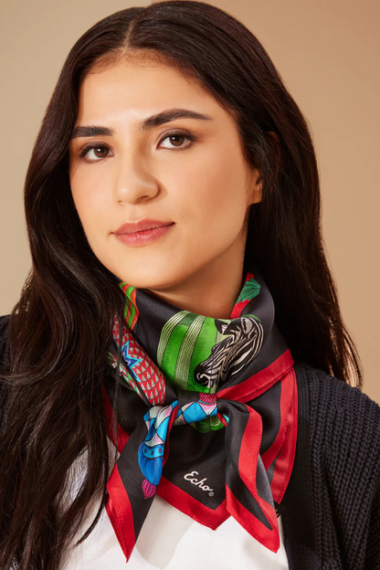 Deck The Halls 35" Silk Square Scarf