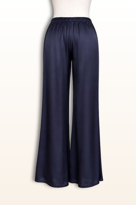 Osac Pant in Navy Satin