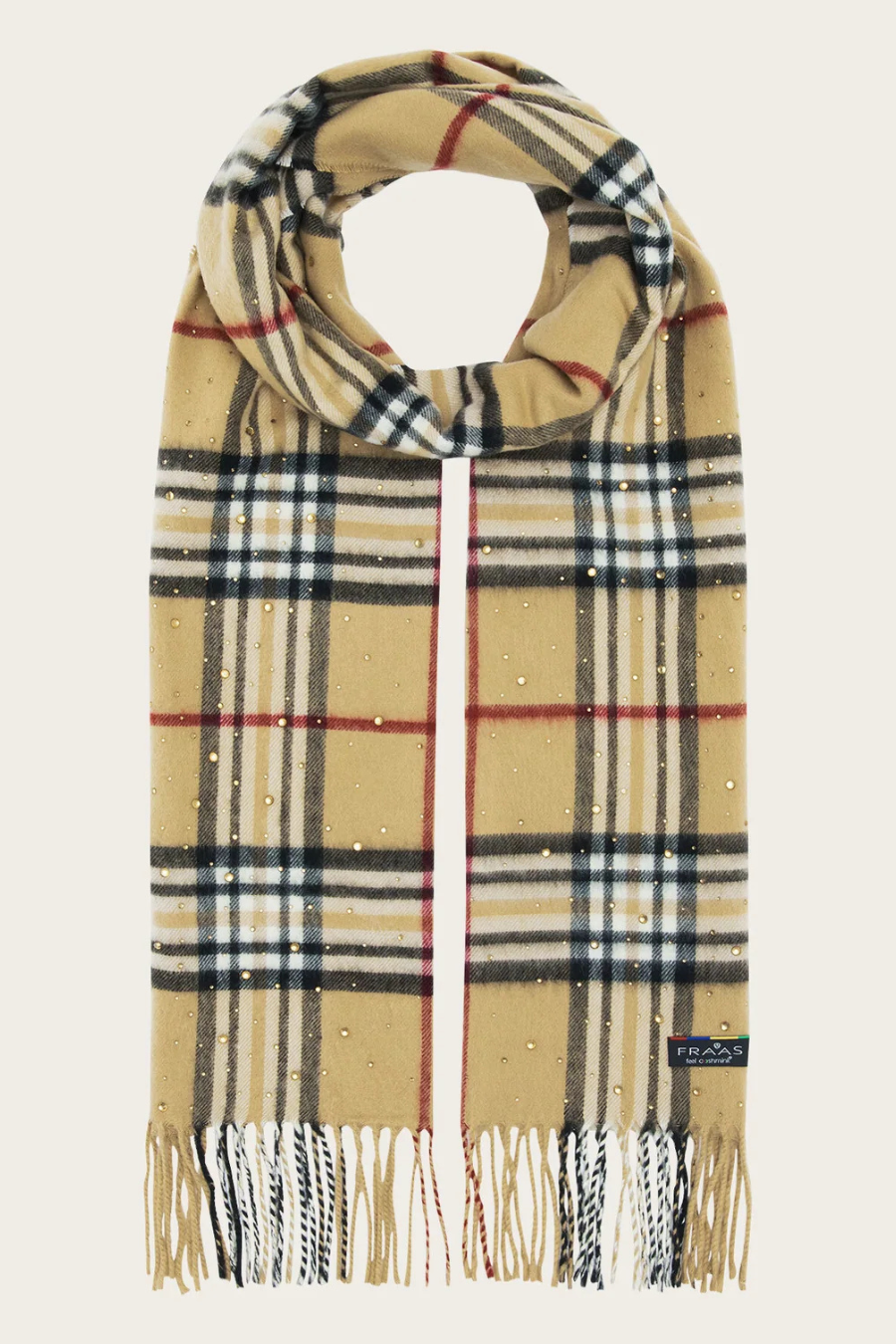 Cashmink FRAAS Plaid with Rhinestones