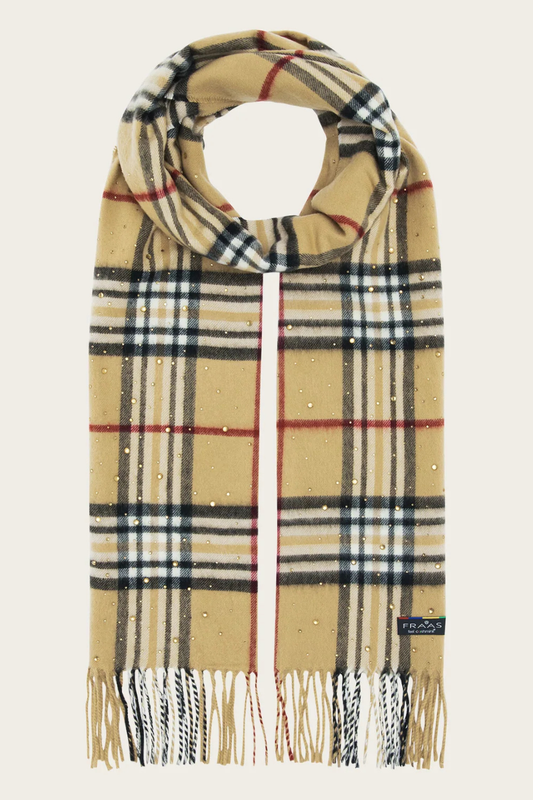 Cashmink FRAAS Plaid with Rhinestones