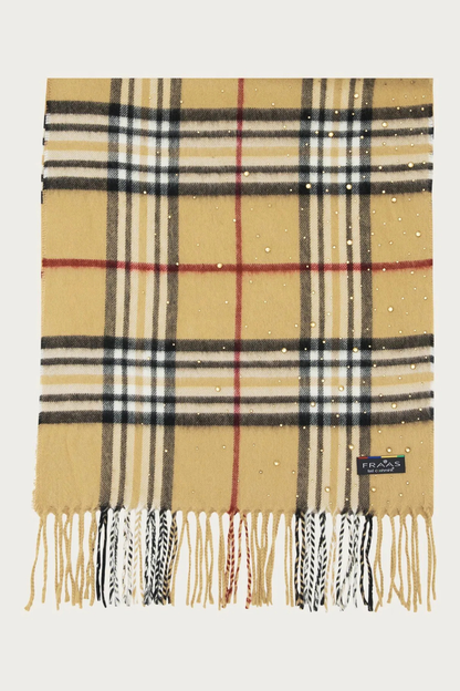 Cashmink FRAAS Plaid with Rhinestones
