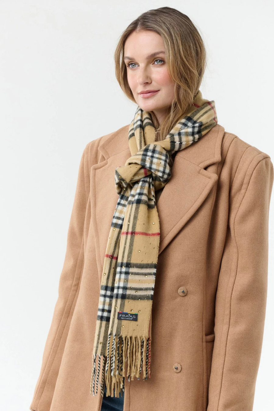 Cashmink FRAAS Plaid with Rhinestones