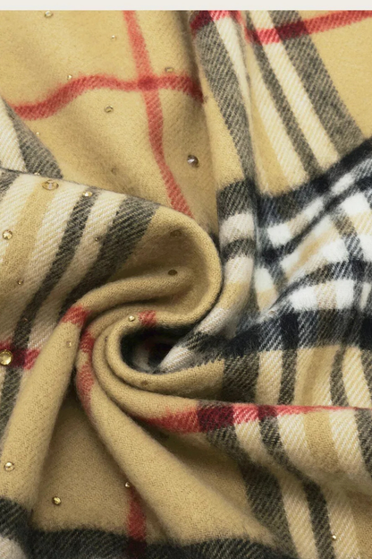 Cashmink FRAAS Plaid with Rhinestones