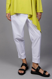 Slim Cotton Cross-Over Pant