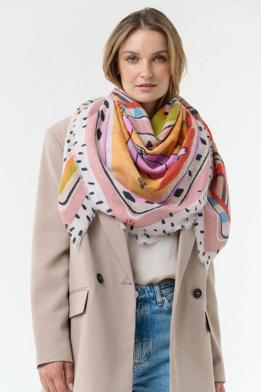 XL Playing Card Design Scarf