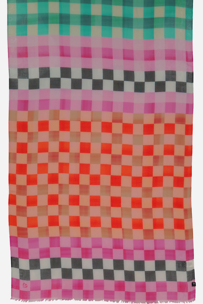 Optic Checks Oblong Scarf