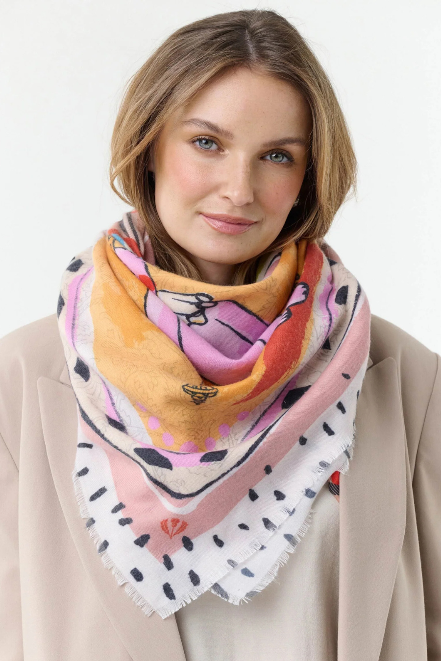 XL Playing Card Design Scarf