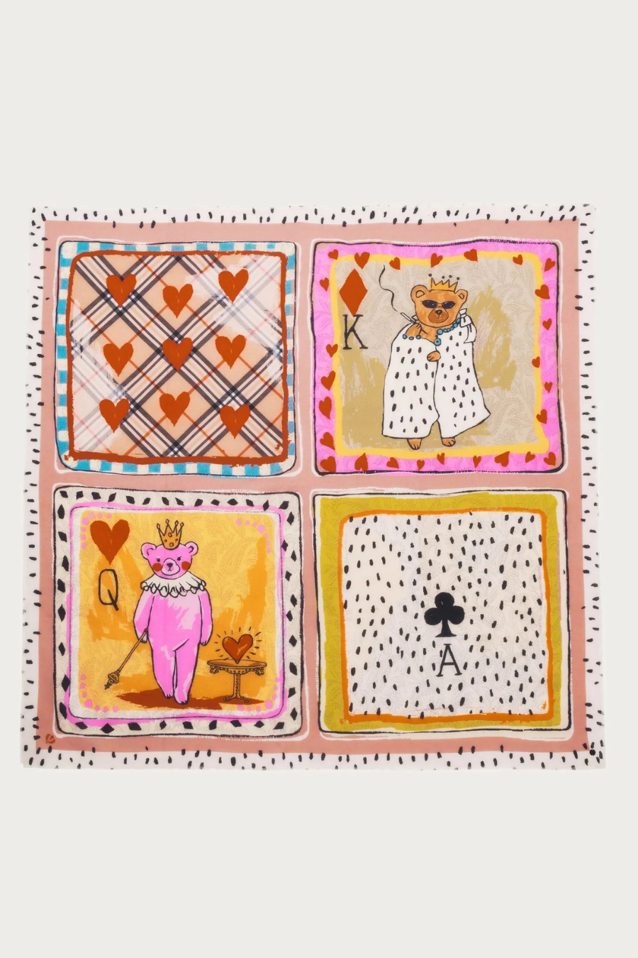 XL Playing Card Design Scarf
