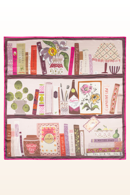 Bookworm Silk Square-COMING SOON