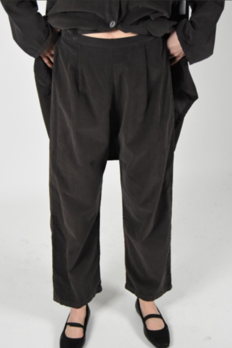 Pleated Pant in fine Cord