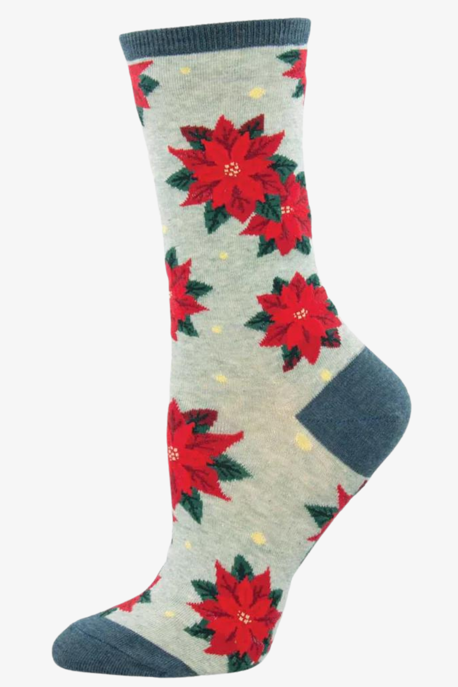 Ladies Poinsettia Socks