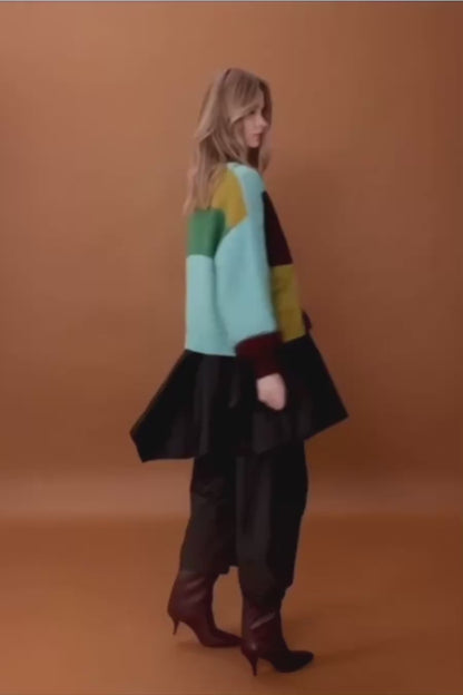 Carnival Chunky Cardigan, Primary Colour Mix