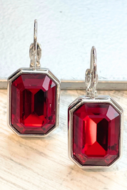 Fera Octagon Crystal Earring