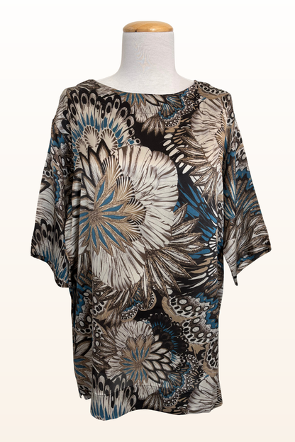 Reese Tunic in Piume Silk-Size Medium ONLY