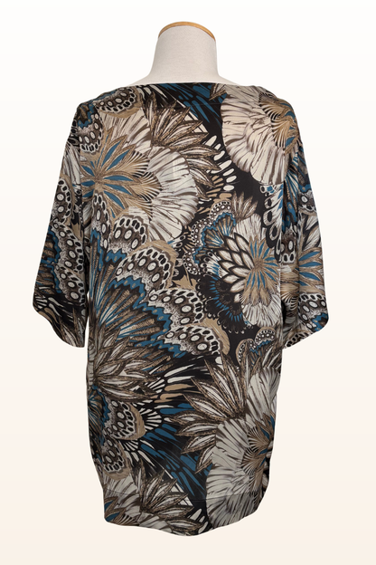 Reese Tunic in Piume Silk-Size Medium ONLY