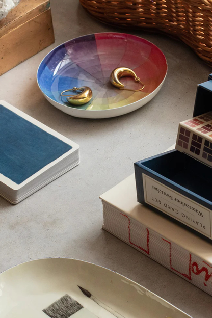 Vintage Colour Wheel Round Enamel Tray-COMING SOON