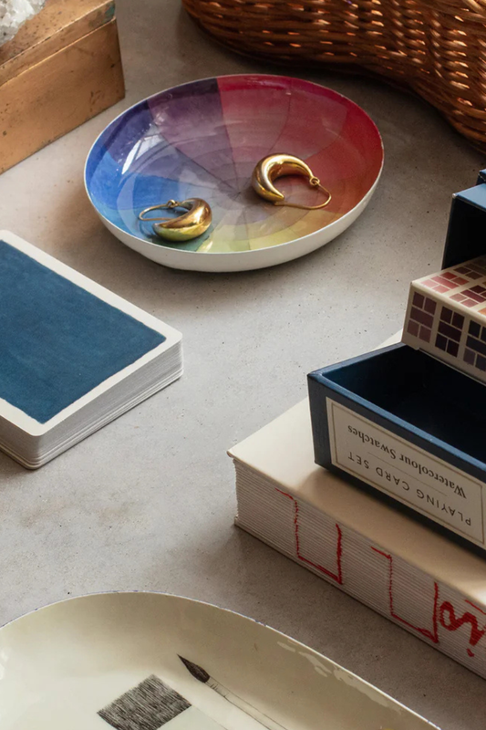 Vintage Colour Wheel Round Enamel Tray-COMING SOON