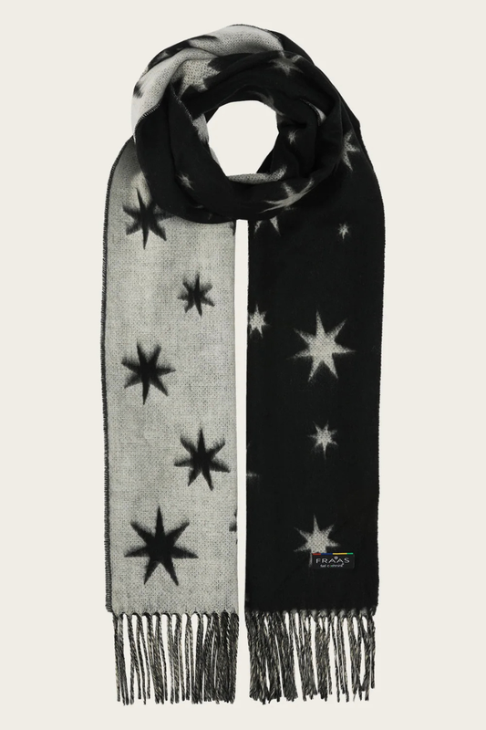 Double-sided " Cashmink" Scarf with Star Design-COMING SOON