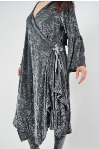 Grey Velvet Sybilla Wrap Dress-VENDOR SAMPLE