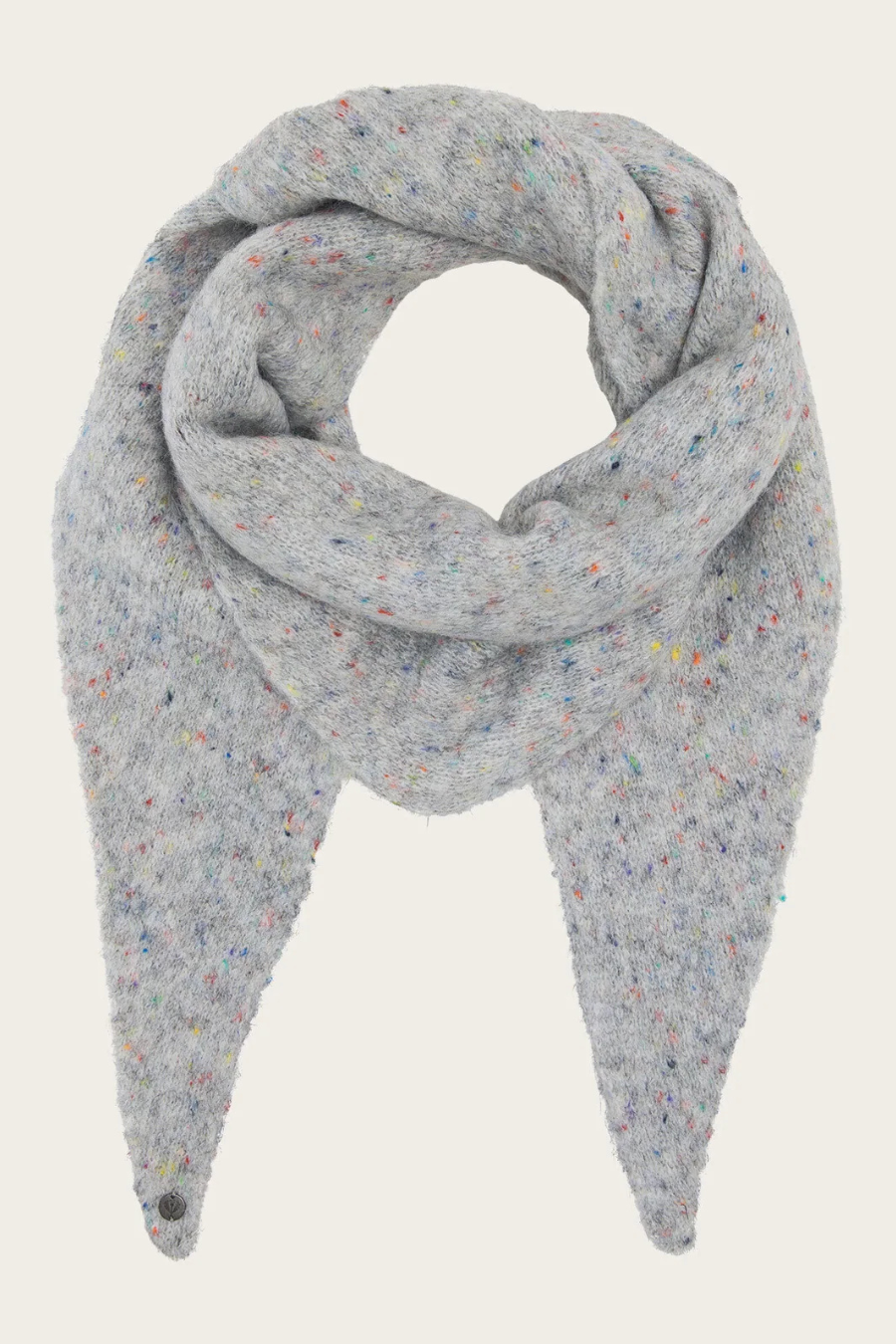 Colorful Mottled Knit Triangle Scarf-COMING SOON