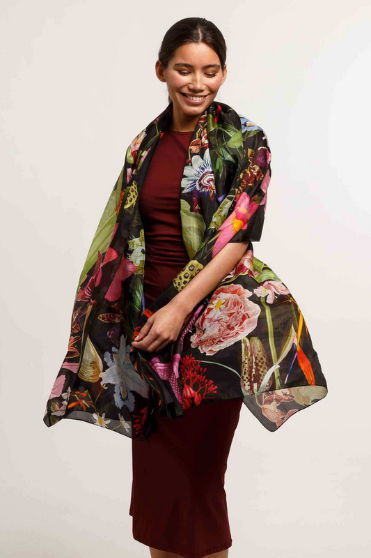 Botanical Garden Digital Silk Wrap -COMING SOON