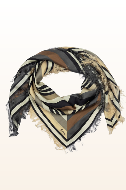 Half and Half Oversized Silk Square Scarf