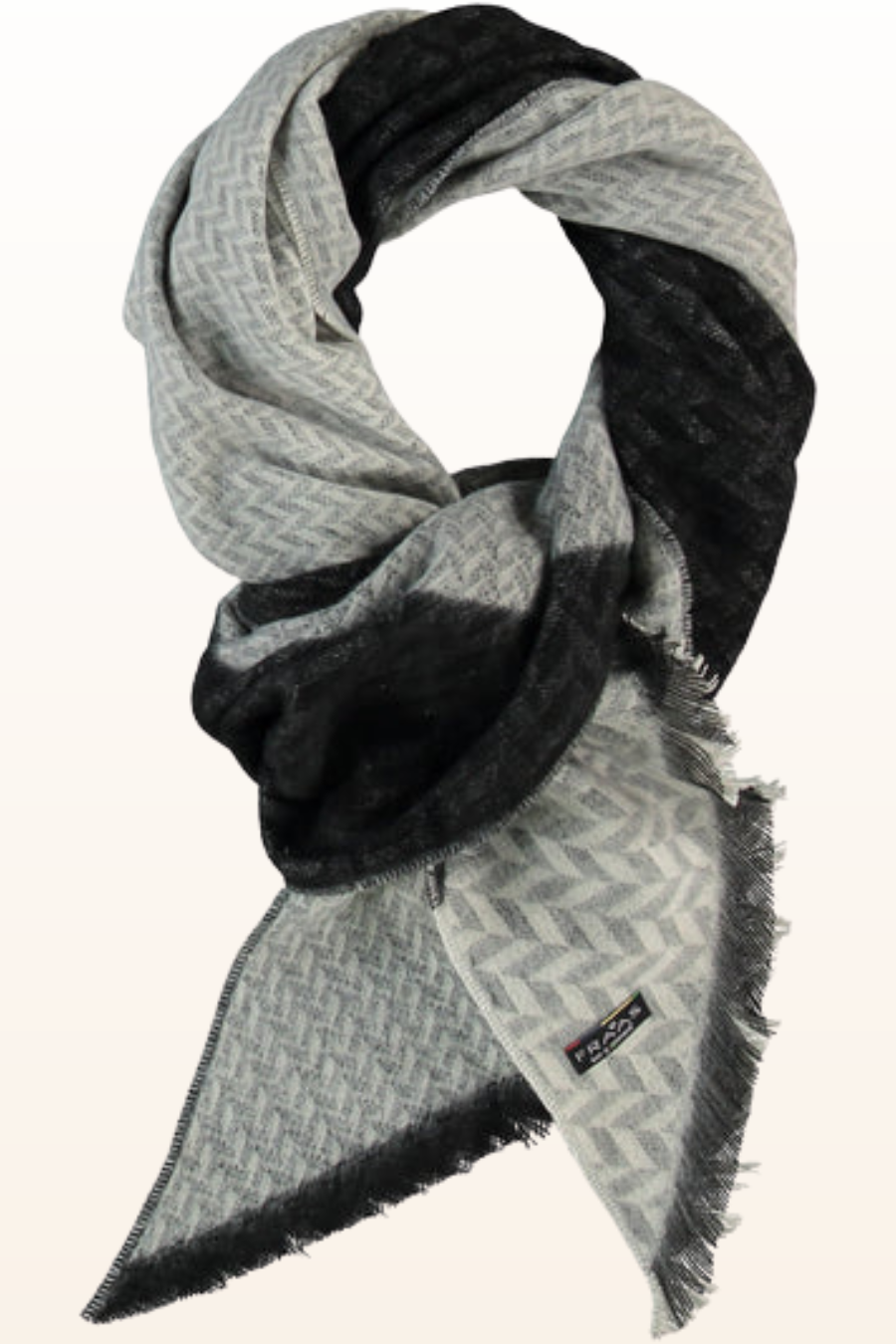Black/White Bias Cashmink scarf